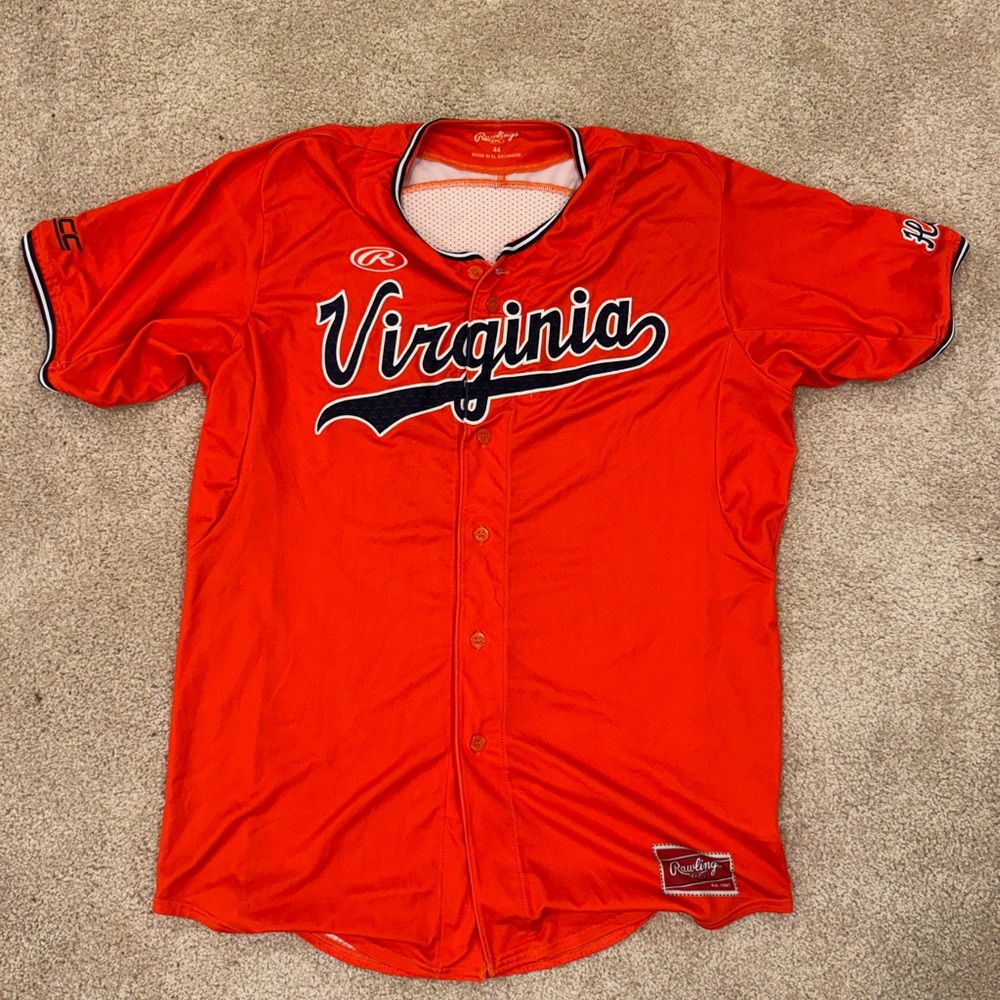 Authentic Rawlings Virginia UVA Baseball Jersey